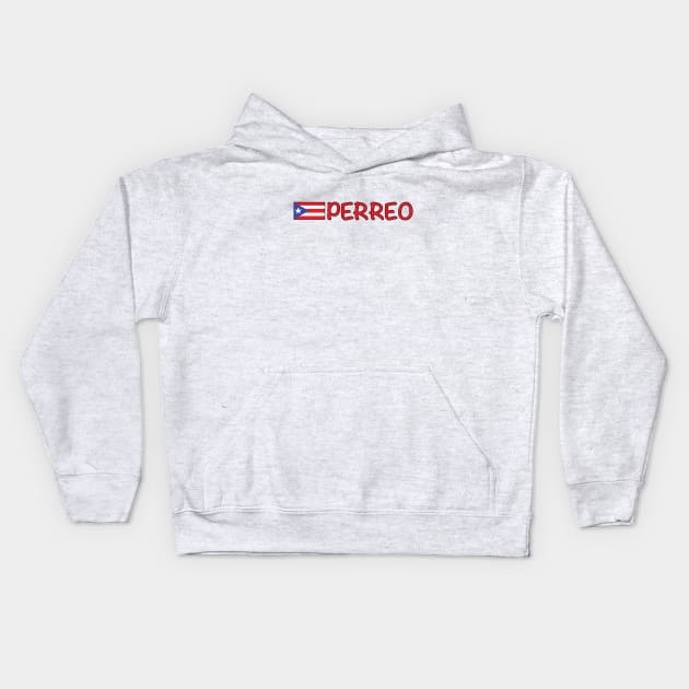 Perreo Puerto Rico Reggaeton Kids Hoodie by Estudio3e